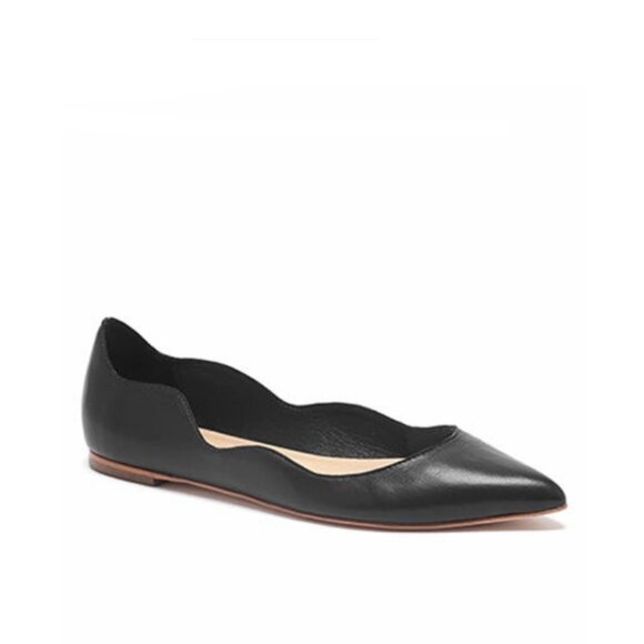 Loeffler Randall Milla Scallop Flat in Black